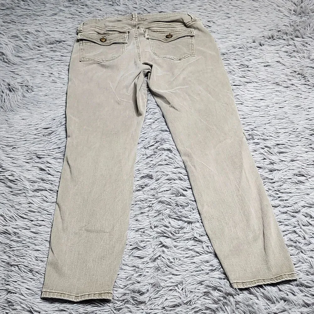 Cosmic Blue Love Skinny Jeans‎ Womens Size 28x27 Skinny Green Stretch Pistola